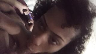 Sucking out Daddy’s Nut while he Plays the Game