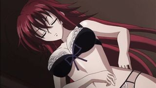 Big Boob Anime Girl Rias Undresses and Showers [best Ecchi Moments]