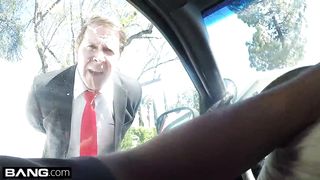 Caught on CCTV! Wife sucks off cop to get her husband off