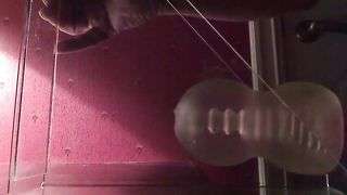 Daddy cum huge and moaning