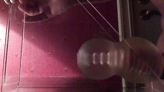 Daddy cum huge and moaning