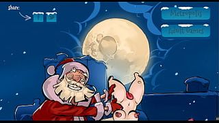 Christmas Eve in Metropolis [Xmas Hentai PornPlay] Santa got stuck while delivering dildo toys
