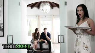 Badmilfs Beautiful Milf With Big Boobs Has A Threesome With Teens