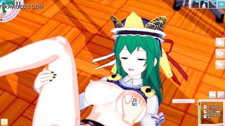 [Eroge Koikatsu! ] Touhou Shikieihime Yamazanadu rubs her boobs H! 3DCG Big Breasts Anime Video (Touhou Project) [Hentai Game Eiki Shiki Yamaza etc.]