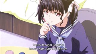 Cute college girl sucks cock and enjoys sex (Uncensored Hentai)