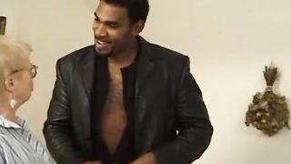 Granny with black cock