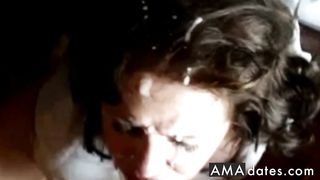 chubby girl gets huge facials (compilation)