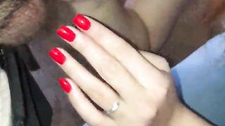 Big Butt Redhead Girlfriend Sucks Cock