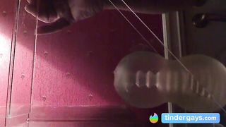 Daddy cum huge and moaning