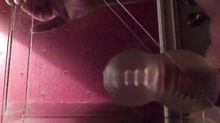 Daddy cum huge and moaning