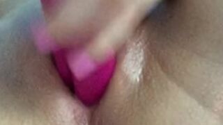 Schoolgirl removes her pussy and jerks off while no one is home.