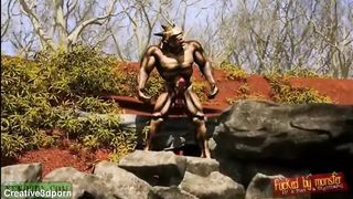 River Monster. 3D monster hentai