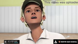 HENTAI SEX UNIVERSITY - Hentai Student Eats Out His Teacher's Perfect Pussy Until She Orgasms!