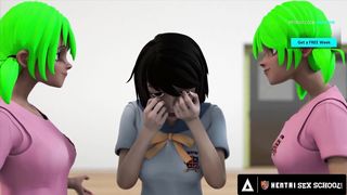 HENTAI SEX UNIVERSITY - Hentai Student Eats Out His Teacher's Perfect Pussy Until She Orgasms!