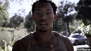 Black guy smashed a hot virginity teens hairy pussy