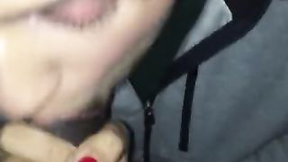 MY MOMS FRIEND ASKED IF SHE CAN TASTE MY CUM