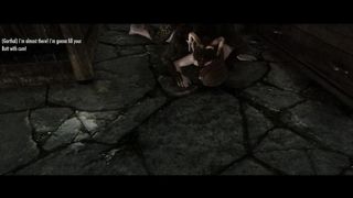 Skyrim - Argonian Fucks the Blacksmith's Wife in Secret