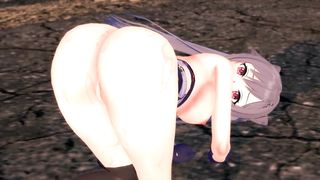 Genshin Impact - Keqing gets creampied - Hentai