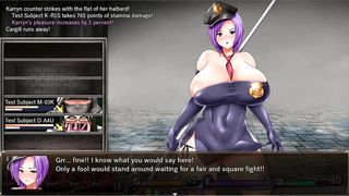 Karryn's Prison [PornPlay Hentai game] Ep.12 rough threesome with a slime monster and a thug