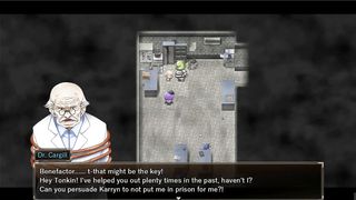 Karryn's Prison [PornPlay Hentai game] Ep.12 rough threesome with a slime monster and a thug