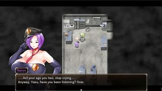 Karryn's Prison [PornPlay Hentai game] Ep.12 rough threesome with a slime monster and a thug