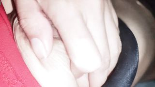 I BEGIN TO TOUCH MY TITS AND MY VAGINA WHILE MY D@D! HE IS SLEEPING IN MY REAL HOME BED 100%