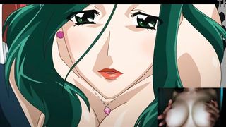 I touch my breasts while watching hentai