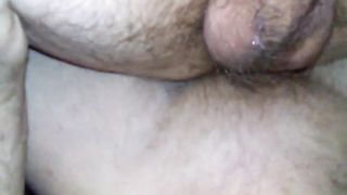 Throbbin pounds my hole raw, breeds me deep