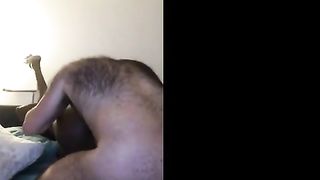 Hairy White Nerd Breeds Black Muscle Jock