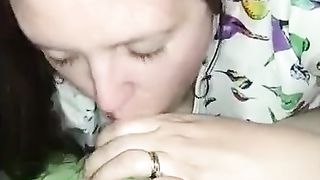 Horny Milf Showing Her Blowjob Skills - Homemade
