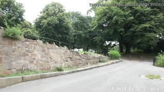 Chubby amateur babe Sarah Jane nude in Preston and flashing