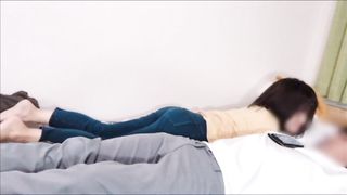 [Amateur Girlfriend] After going on a date with her in Round ◯, I caressed her pussy in the room of two love nests, handed her, and made her cum with a sleeping back.