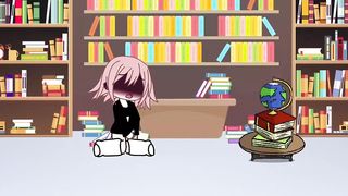 Caught mausterbating in library (gacha lesbian sex)