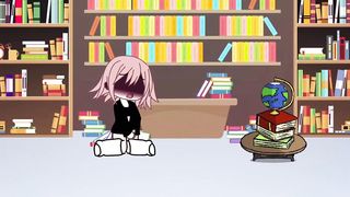 Caught mausterbating in library (gacha lesbian sex)