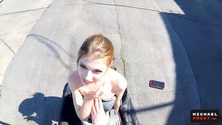 Cum in My Panties - Public OUTDOOR POV