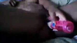 young ebony girl masturbating