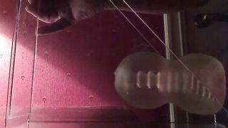 Daddy cum huge and moaning