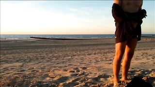 Naked at the beach