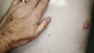 Jamiesroom Jamie lets older guy film and play.