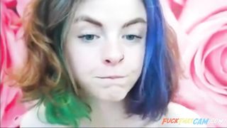 Her Name ? sweet girl tattooes masturbates on cam