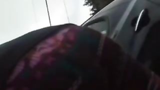 Sexy big ass on blonde in leggings