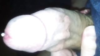 Fat Monster cock gets jerked and werked over at home in bed