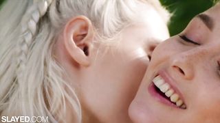 SLAYED Hot babes fuck on beach