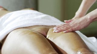 Masseuse Lena Love Fingers Naomi Nevena's Asshole