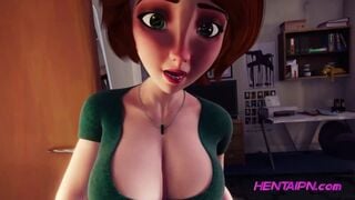 Lucky Boy Fucks his Curvy Stepmom in POV • REALISTIC 3D Animation