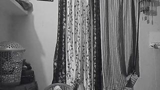 Real sex in night with lover in flashlight