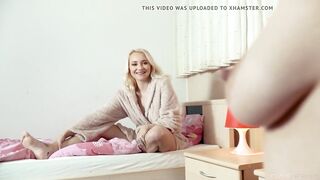 Two blonde lesbians incredible pussy licking and ass finger