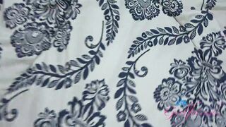 Sweet innocent Mira Monroe gets her teen pussy licked and then sucks cock POV