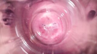 Camera deep inside Mia's teen pussy