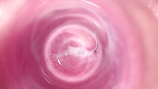 Camera deep inside Mia's teen pussy